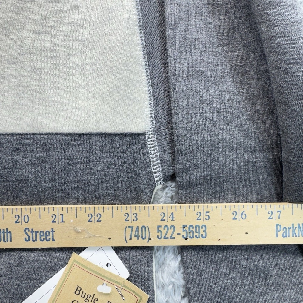 Vintage Bugle Boy 90s Y2K 1/4 Zip Pullover XL Colorblock Fleece Lined NWT NOS - Picture 9 of 11